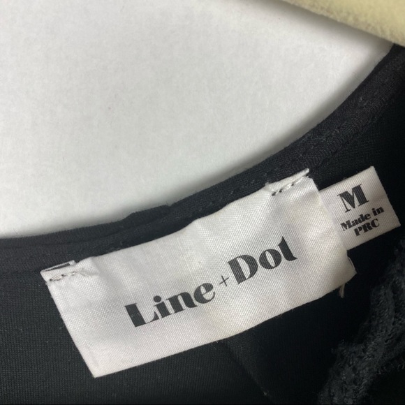 Line & Dot Ganen Black Lace Embroidered Mini Dress - Picture 7 of 10